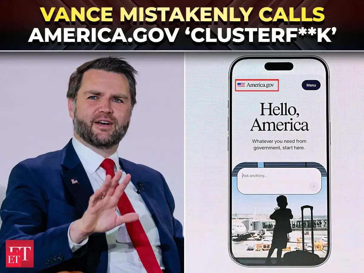 Image for ‘Don’t let it be clusterf**k like America.gov’: Vance’s viral ‘gaffe’ over Trump's new AI website