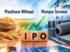 Roopa Screen, Peshwa Wheat shares to list today; Roopa Screen commands 66% GMP