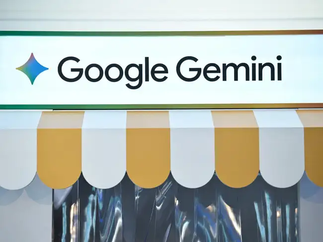 FILE PHOTO: Google Gemini lettering, during the opening of Google's new Artificial Intelligence (AI) centre in Berlin, Germany, March 5, 2026.