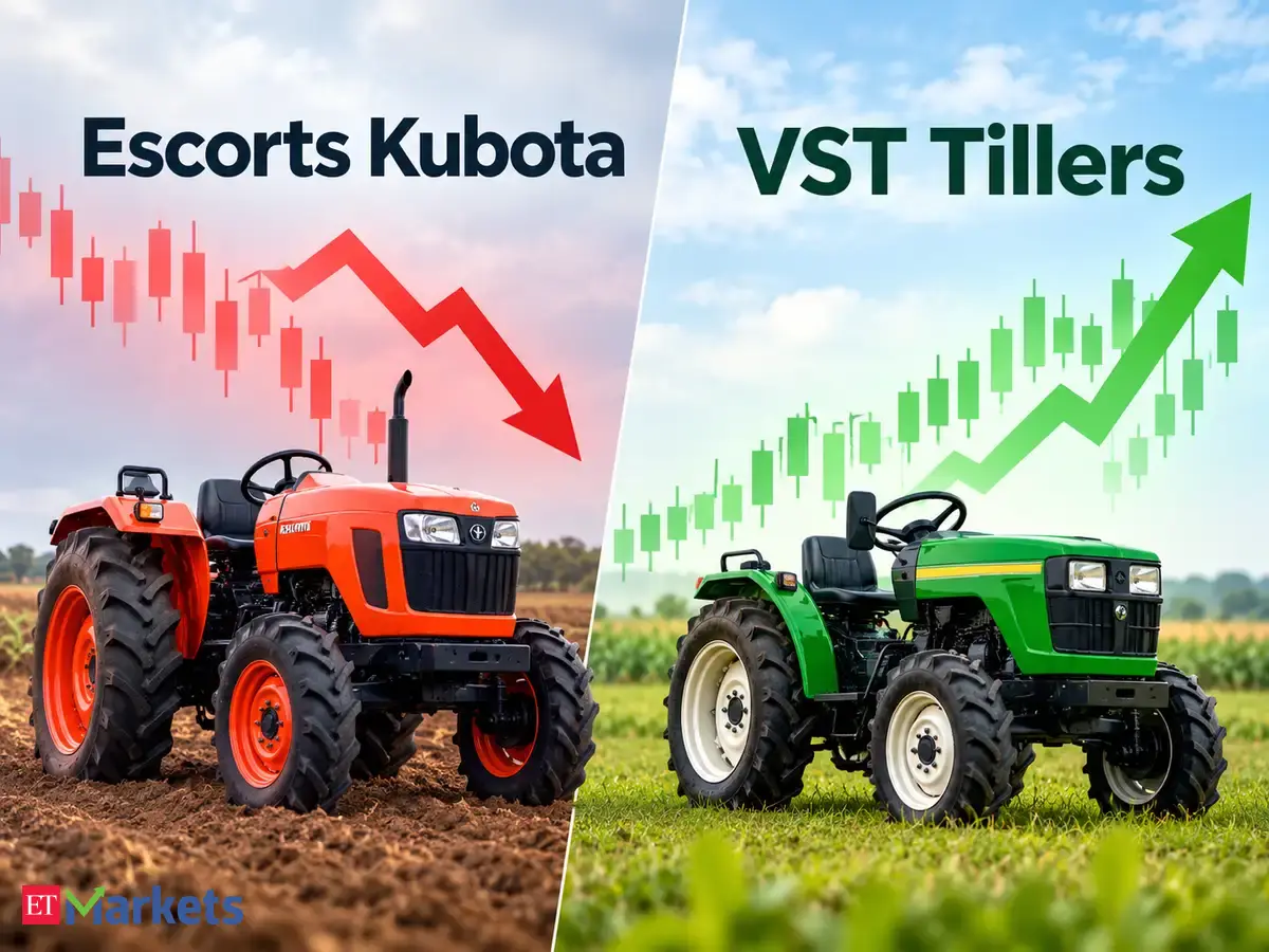 Two tractor stocks: Escorts Kubota shares fall 6%; VST Tillers shares rally 5% after September sales