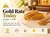 Gold rate today (October 2, 2026): Check 24k, 22k, 20k, 18k gold jewellery prices from IBJA, Malabar Gold & Diamonds, Joyalukkas, Kalyan Jewellers and Tanishq