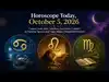 Horoscope Today, October 5, 2026: Cancer Feels More Intuitive, Leo Finds Comfort in Familiar Spaces and Virgo Makes Thoughtful Choices