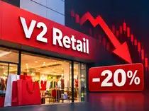 Crash alert! V2 Retail shares plunge 20% on Q2 business update; festive season shift weighs on growth<br>