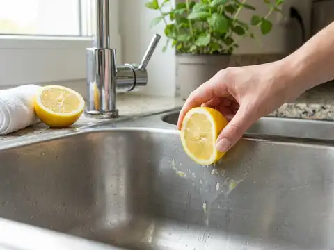 Use Lemon To Freshen The Sink