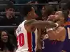 WATCH: John Collins grabs Dillon Brooks by the throat in wild Pistons-Suns preseason scuffle