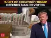 'Can vote by mail if they want': Trump defends mail-in voting, then claims 'a lot of cheating'