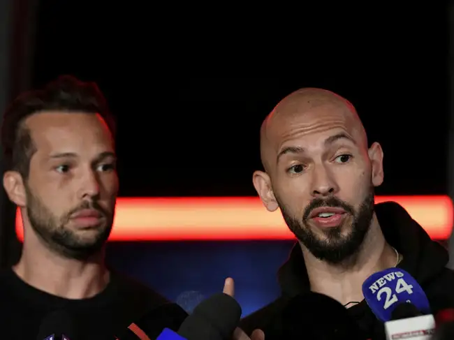 FILE PHOTO: Tate brothers return to Romania