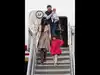 Watch: Usha Vance briefly loses balance, nearly falls off helicopter steps while holding her youngest son in viral video