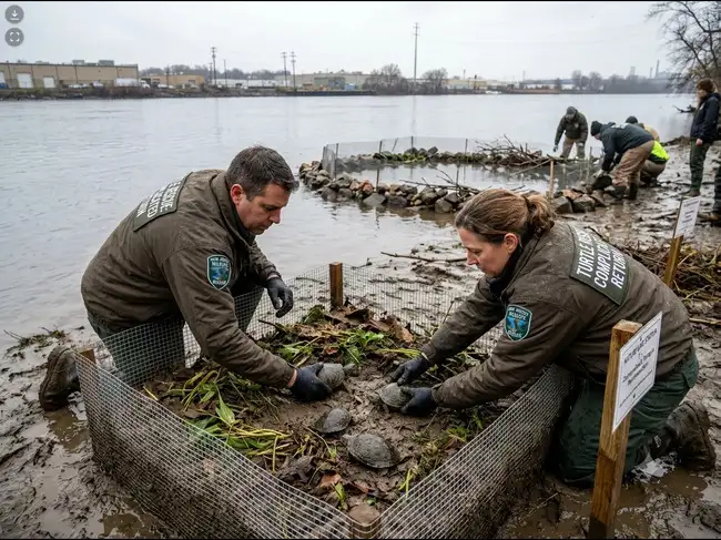 New Jersey dumped 219 turtles in a river; now rescuers are building ...