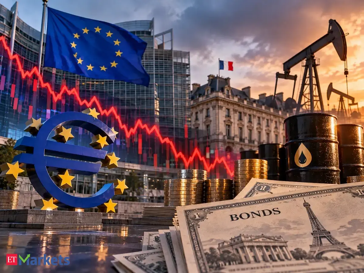 European shares decline on rising yields and oil prices amid fiscal concerns