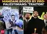 'Mamdani, you can&rsquo;t hide': NYC Mayor heckled by pro-Palestinian protesters at October 7 memorial