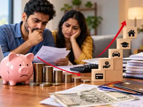 Savings are dwindling while debt is climbing