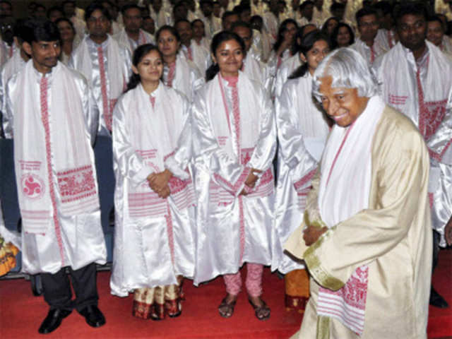 APJ Abdul Kalam arrives at the 14th Convocation of IIT