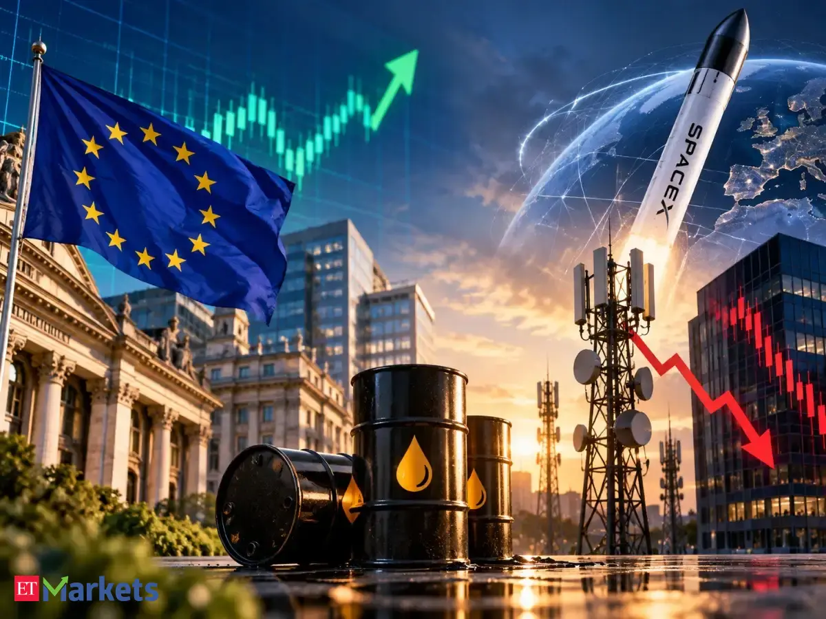 Global Market: European stocks rebound as oil prices ease; telecom shares slide on SpaceX deal