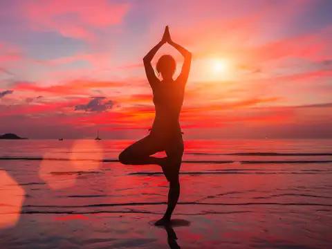 Vrikshasana (Tree Pose) for balance and stability
