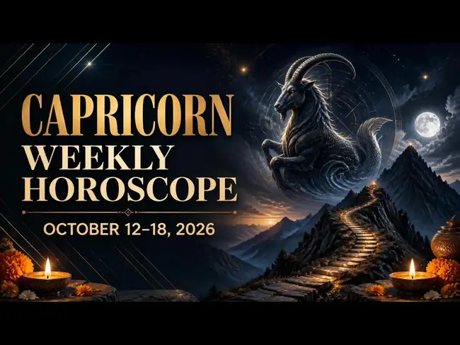 Capricorn Weekly Horoscope, October 12-18, 2026: Career, Money and Love ...