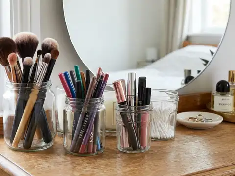 Use them as makeup organisers