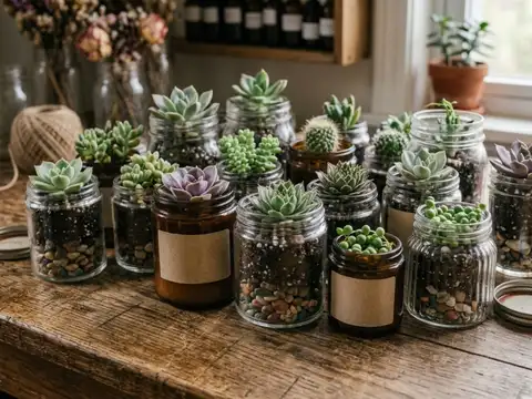 Turn them into mini planters