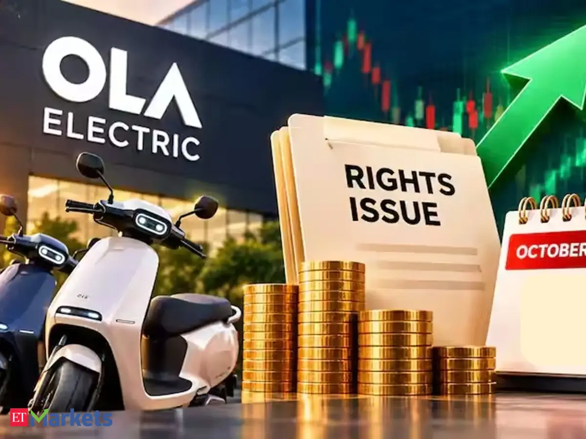 OIa Electric rights issue: Last day to buy EV scooter maker’s shares to be eligible for Rs 1,000 crore rights issue