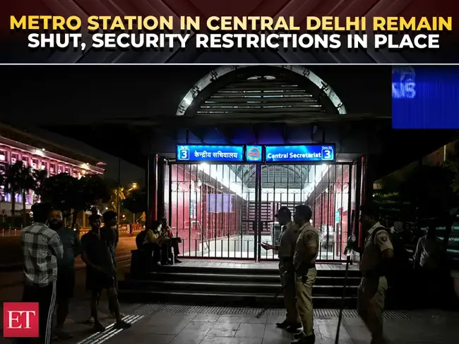 Delhi Metro shuts entry, exit at six stations till 4pm amid Congress ...