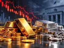 Gold prices fall Rs 1,450/10g; silver down Rs 1,400/kg despite a soft dollar ahead of US economic data. Time to sell?<br>