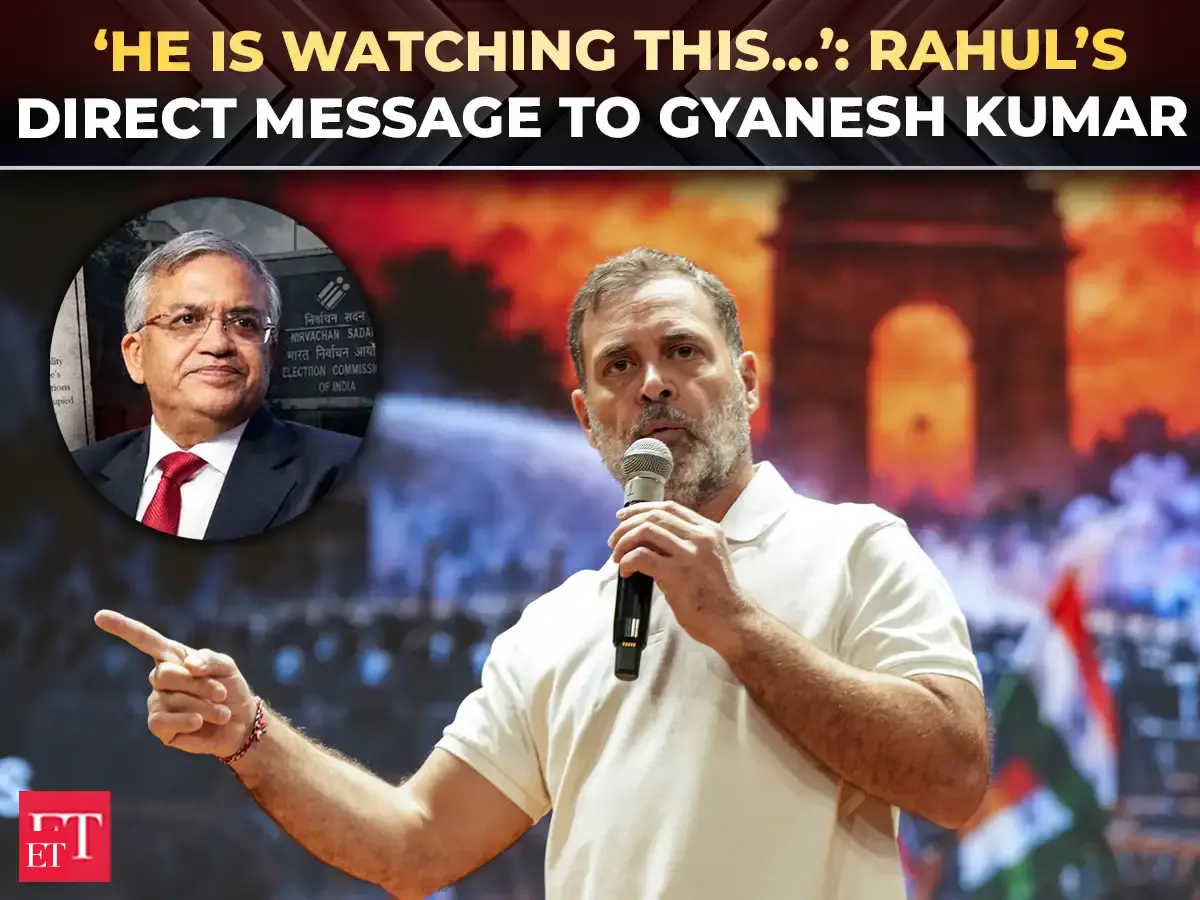 Rahul Gandhi’s message to CEC Gyanesh Kumar: ‘Resign ... get out of the ...