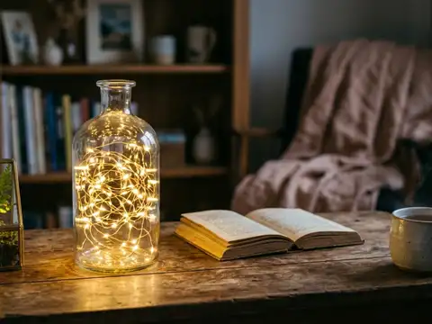 Create stylish fairy light decor