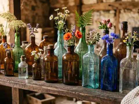 Turn them into decorative flower vases