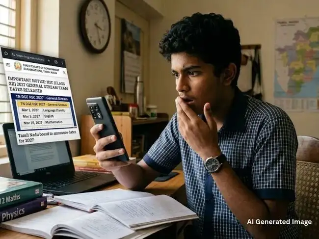Tamil Nadu board exam date 2027: Check full time table for class 10, 12 ...