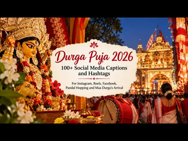 Durga Puja 2026: 100+ Instagram Captions and Hashtags
