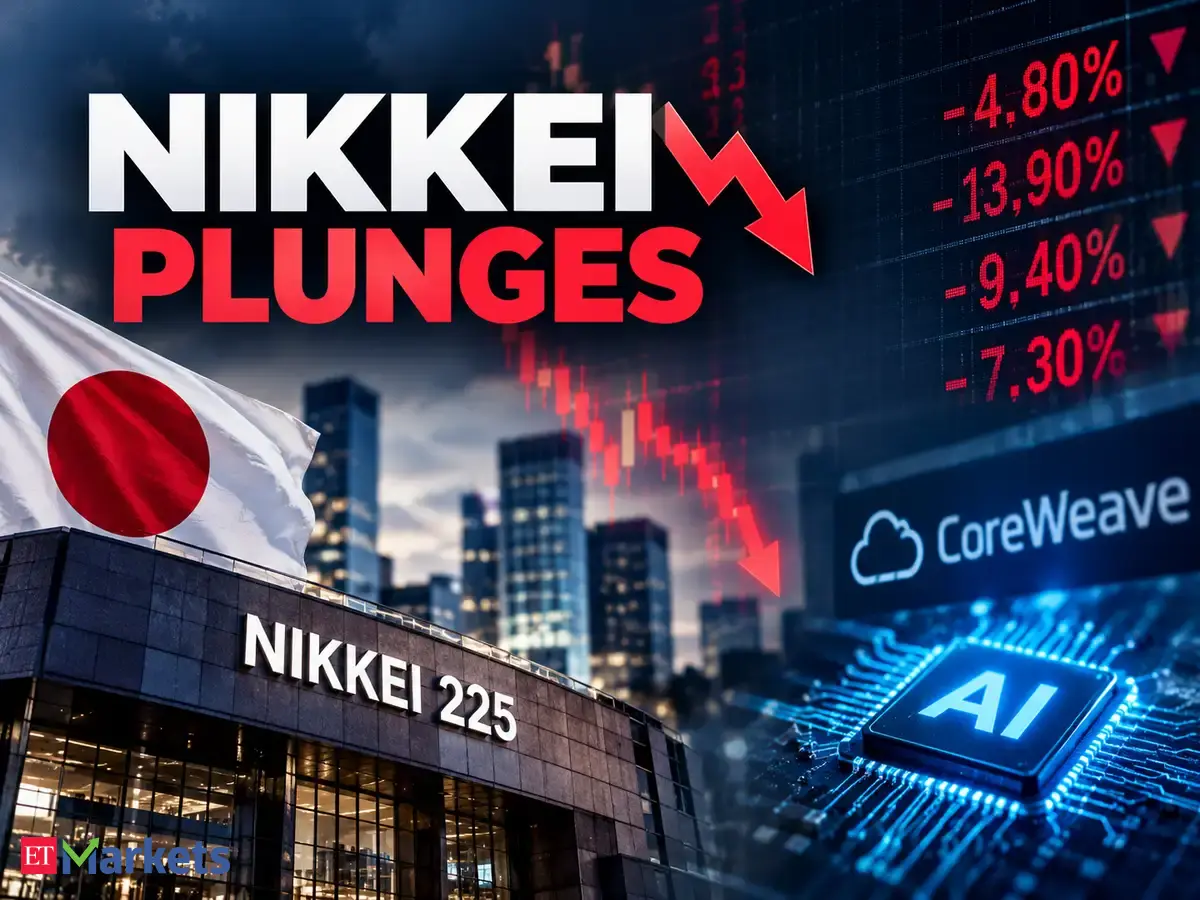 Global Market: Japan’s Nikkei plunges nearly 5% as AI stocks tumble on CoreWeave debt concerns