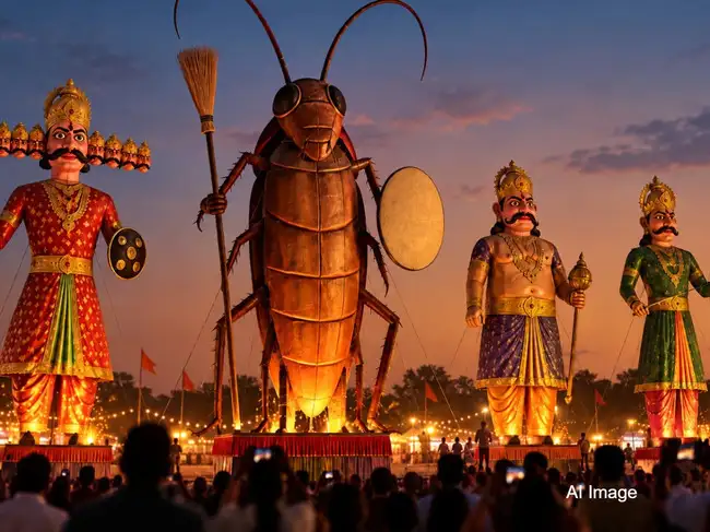 Delhi Ramleela to burn 30-foot cockroach effigy alongside Ravan ...