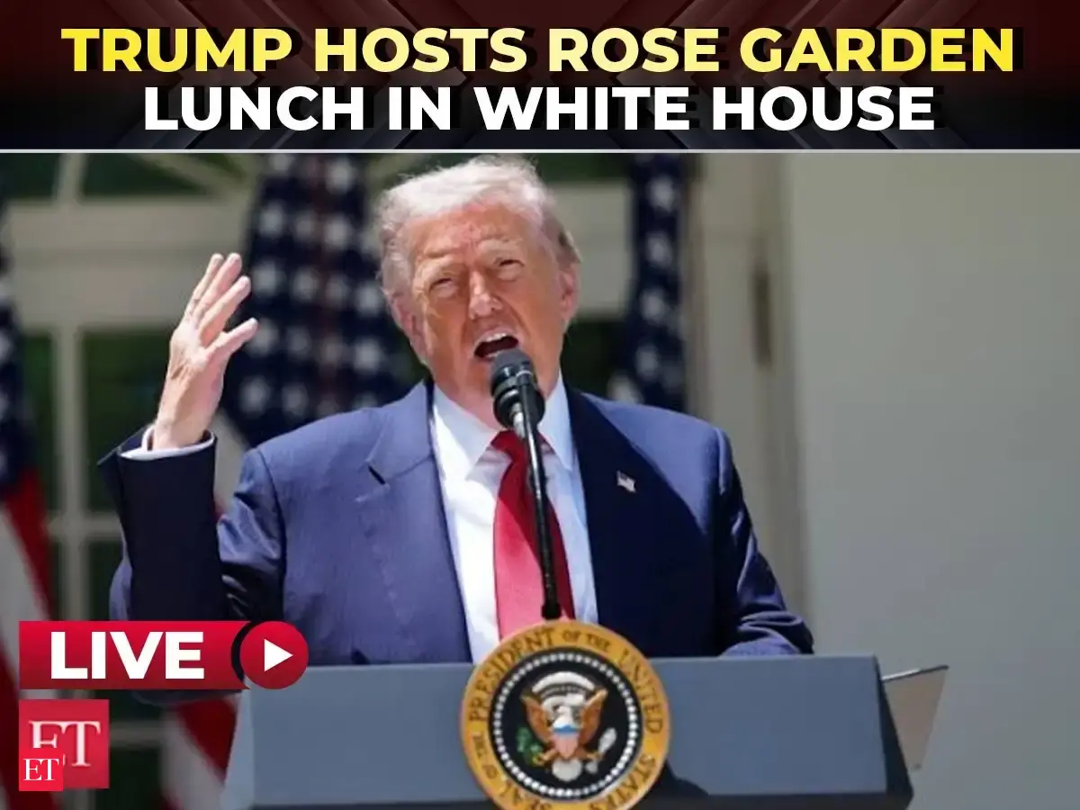 Trump LIVE | POTUS participates in Rose Garden lunch at White House ...