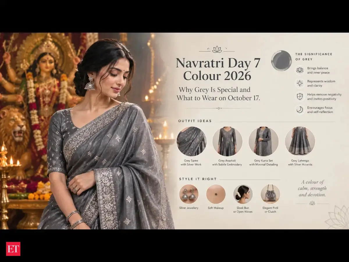 Navratri Day 7 Colour 2026: Why Grey Is Special, Maa Kalaratri Significance What to Wear on October 17