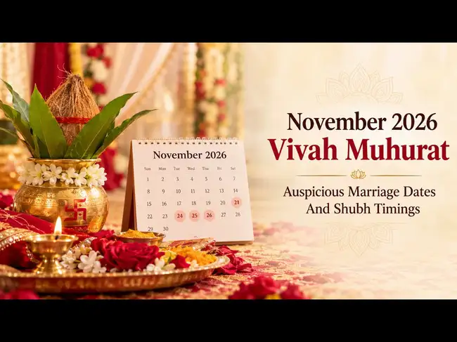 November 2026 Vivah Muhurat: Shubh Wedding Dates, Auspicious Timings ...