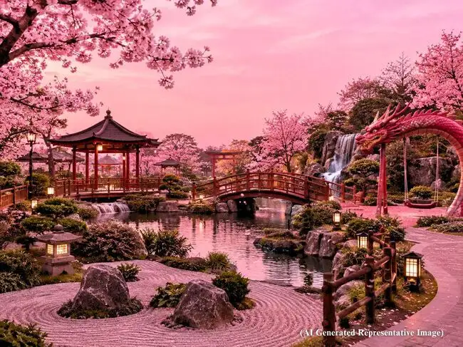 Noida’s Rs 14-crore Japanese Park brings Zen gardens, dragon-shaped ...