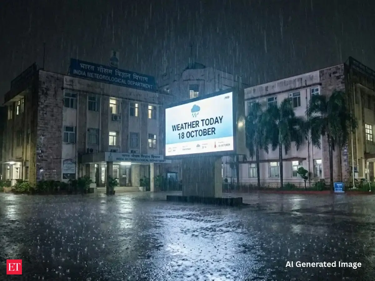 Weather today October 18: IMD forecasts heavy rain, thunderstorms across southern states; check latest state-wise updates