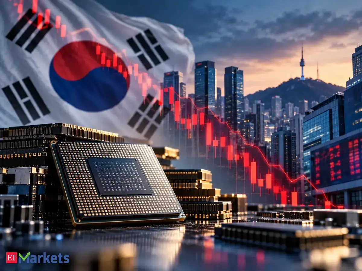 Global Market: South Korean shares fall as AI investment worries weigh on chipmakers