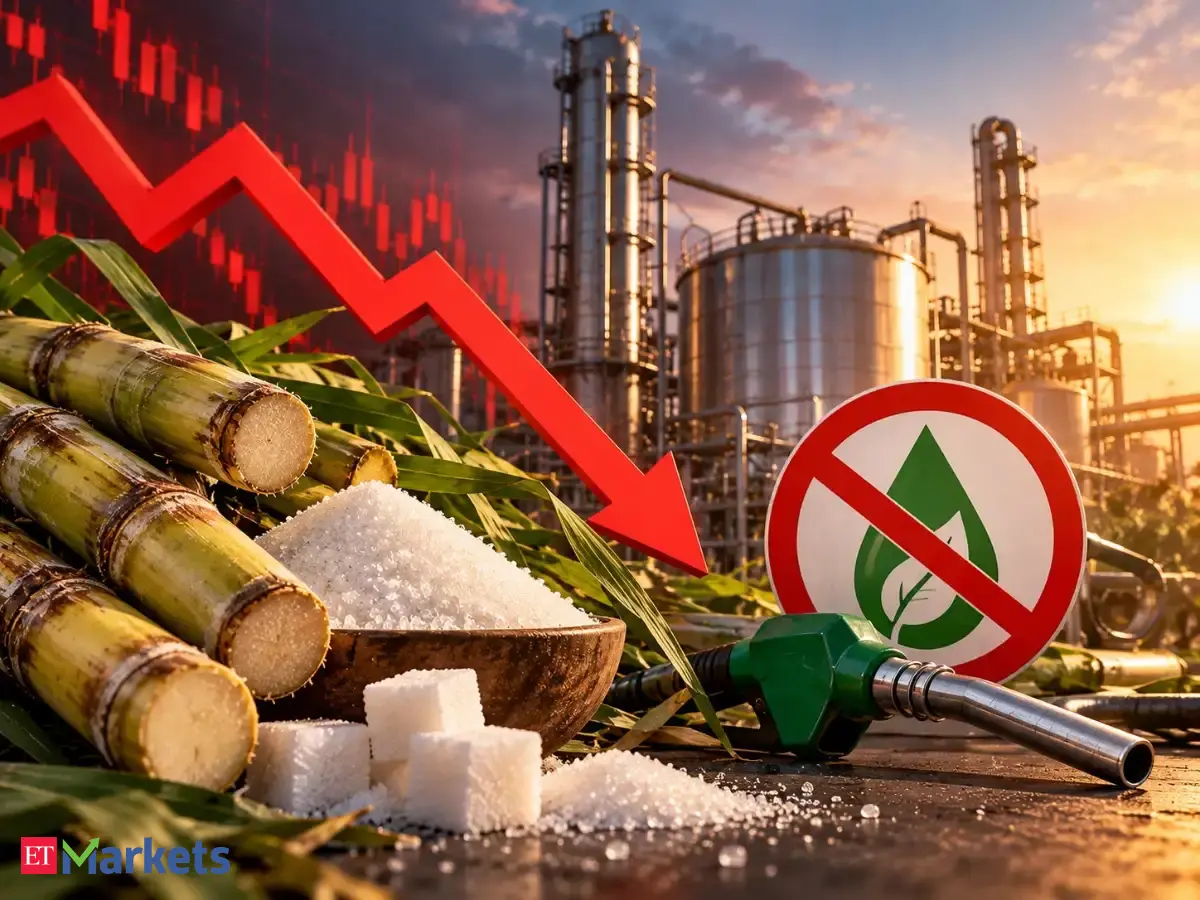Sugar stocks Balrampur Chini, Bajaj Sugar, others crash up to 7% as centre stops diversion to ethanol