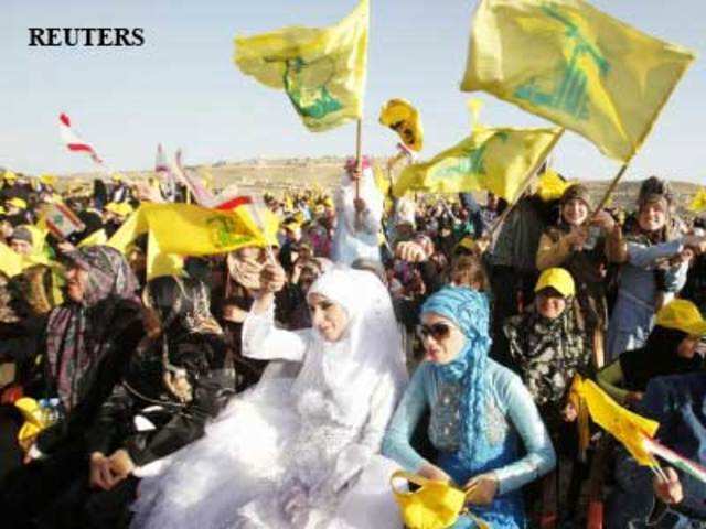 Supporters of Lebanon's Hezbollah