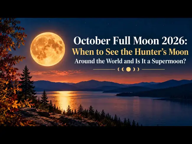 October Full Moon 2026: When to See the Hunter’s Moon Around the World ...