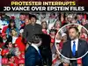 Release the Epstein File!: Protester interrupts JD Vance's speech during North Carolina rally