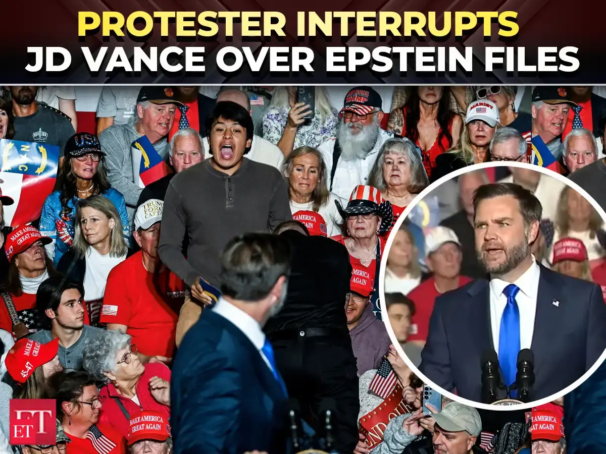 Release the Epstein File!: Protester interrupts JD Vance's speech during North Carolina rally