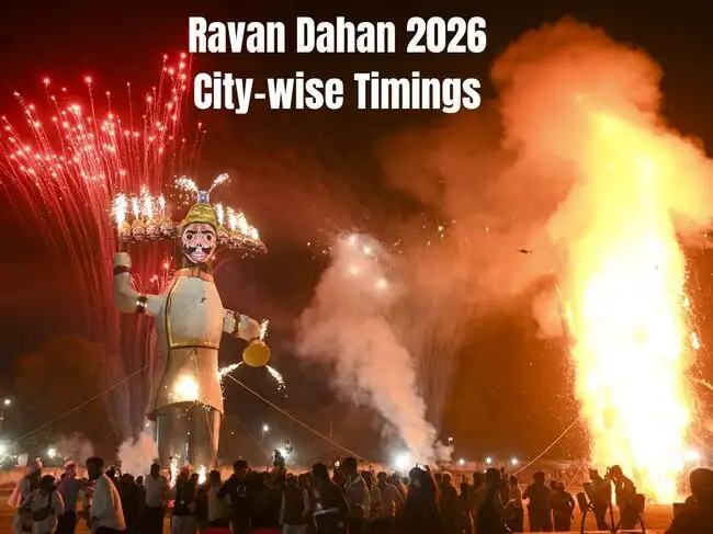 ravan dahan near me: Ravan Dahan 2026 Timings: City-wise muhurat for ...