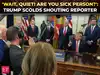 'Wait, shh... no, no, no&hellip;': Trump loses his cool as White House reporter keeps shouting questions