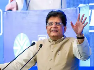 New Delhi, Oct 08(ANI): Union Minister of Commerce & Industry Piyush Goyal speak...