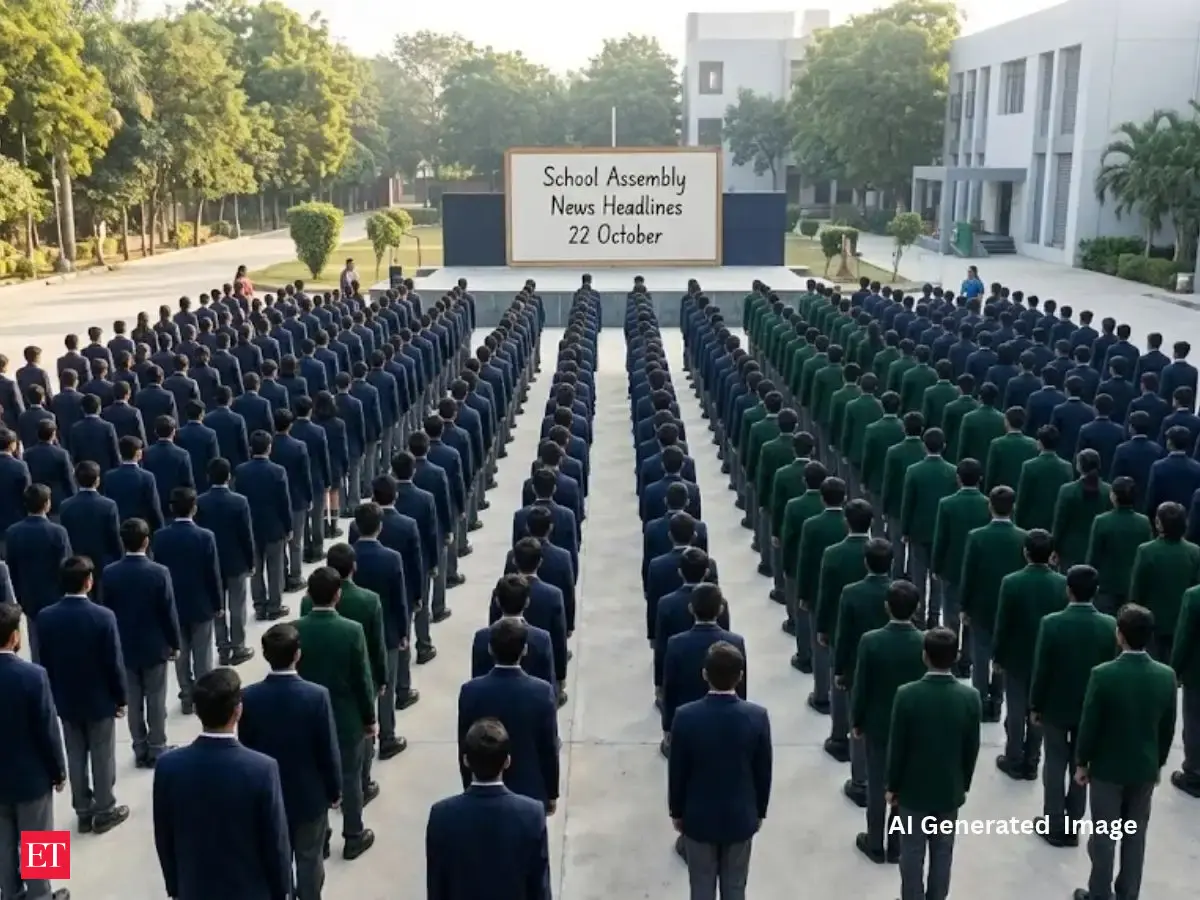 School assembly headlines for October 22: Top India, international ...