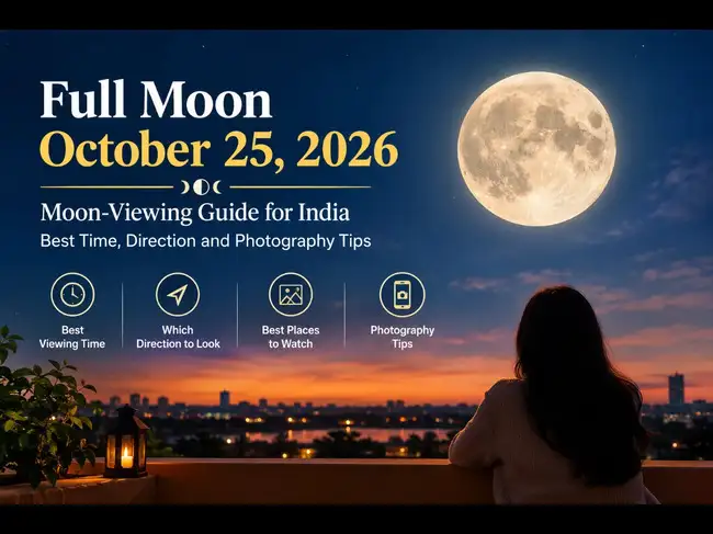 Full Moon October 25, 2026: Best Time to Watch in India, Moonrise ...