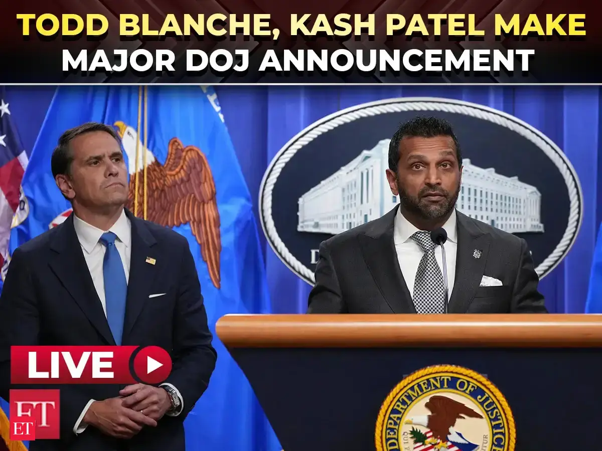doj live: LIVE | Todd Blanche, Kash Patel hold news conference on major ...