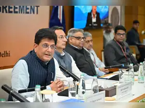 Piyush Goyal at ceremony marking entry into force of India-New Zealand FTA